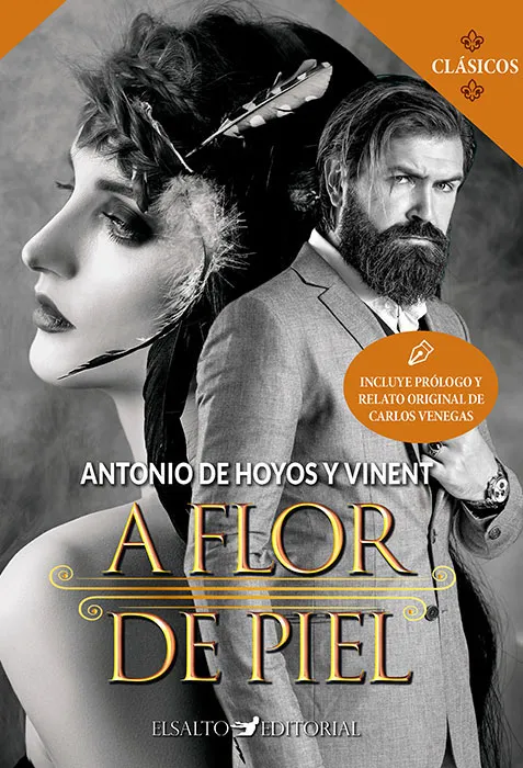 Portada de A flor de piel, un libro de Antonio de Hoyos y Vinent